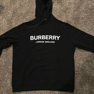 Authentic Burberry logo lexstone hoodie black